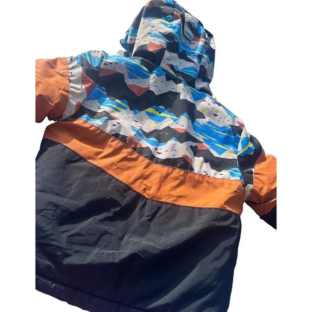 Columbia Lightning Lift Boys XXS 4/5 Insulated Ski Jacket Hooded Colorblock